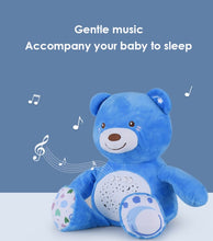 Load image into Gallery viewer, Plush Bear Toy with Projector Music and Clam Light
