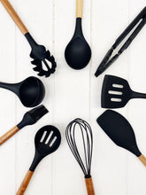 Load image into Gallery viewer, Bialetti St Clare Acacia Handle Silicone Whisk - Kitchen Utensils - black silicone head - heat resistant up to 500degrees - solid acacia handle |Bliss Gifts & Homewares - Unit 8, 259 Princes Hwy Ulladulla - Shop Online & In store - 0427795959, 44541523 - Australia wide shipping