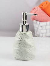 Load image into Gallery viewer, Terrazzo ceramic soap dispenser for a stylish bathroom.