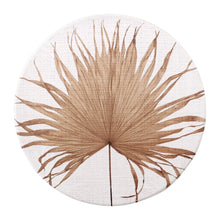 Load image into Gallery viewer, Our Byron Bliss Ceramic Coaster - Palm Frond is from the Byron Bliss Homewares Range which features rustic and natural pieces combined with cheerful patterns inspired by the carefree spirit of Byron Bay.| Bliss Gifts & Homewares | Unit 8, 259 Princes Hwy Ulladulla | South Coast NSW | Online Retail Gift & Homeware Shopping | 0427795959, 44541523