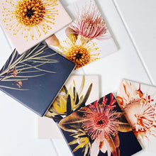 Load image into Gallery viewer, Our Flourish Ceramic Coaster - Sunflower is inspired by the beauty of nature. The Flourish Homewares Range features budding blossoms, wild flowers, and soft, natural textures that tie beautifully into any home.| Bliss Gifts & Homewares | Unit 8, 259 Princes Hwy Ulladulla | South Coast NSW | Online Retail Gift & Homeware Shopping | 0427795959, 44541523