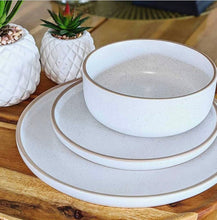 Load image into Gallery viewer, S&P | HANA Dinner 12 Piece Set - White | Stone | 46 x 21 cm| Bliss Gifts & Homewares | Unit 8, 259 Princes Hwy Ulladulla | South Coast NSW | Online Retail Gift & Homeware Shopping | 0427795959, 44541523