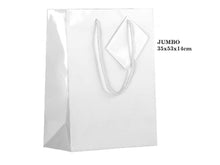 Load image into Gallery viewer, Give your loved ones a gift with our Matte White Gift Bag in Jumbo. Available in multiple sizes to fit your gift perfectly. 35x53x14cm.| Bliss Gifts & Homewares | Unit 8, 259 Princes Hwy Ulladulla | South Coast NSW | Online Retail Gift & Homeware Shopping | 0427795959, 44541523
