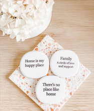 Load image into Gallery viewer, Make the journey of life even sweeter with our "Family" stamped ceramic magnet from the Life Magnet range. 5x5x0.5cm. Uniquely shaped. Unglazed verse. Shop online or instore. AfterPay available. Australia wide Shipping. | Bliss Gifts & Homewares | Unit 8, 259 Princes Hwy Ulladulla | South Coast NSW | 0427795959, 44541523