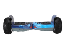 Load image into Gallery viewer, Blue Galaxy Off-Road Hoverboard NS8 with all-terrain wheels
