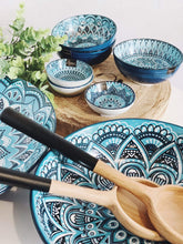 Load image into Gallery viewer, Bring the bright blue tones of the Mediterranean into your dining room with our Casablanca Dining collection - Rice Bowl. Beautiful pieces of serving ware that will have you entertaining for years to come. Shop online or instore. AfterPay available. Australia wide Shipping. | Bliss Gifts & Homewares | Unit 8, 259 Princes Hwy Ulladulla | South Coast NSW | 0427795959, 44541523