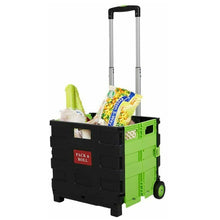 Load image into Gallery viewer, Folding shopping trolley basket.