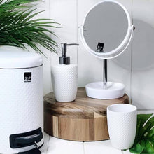 Load image into Gallery viewer, The SPOT Toilet Brush & Roll Holder features a beautiful white embossed spot pattern and is a must-have bathroom essential for every household. Made of metal; toilet roll holder holds up to 4 rolls. Shop Online. AfterPay Available. Australia Wide Shipping | Bliss Gifts & Homewares - Unit 8, 259 Princes Hwy Ulladulla - 0427795959, 44541523