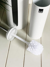 Load image into Gallery viewer, The SPOT Toilet Brush & Roll Holder features a beautiful white embossed spot pattern and is a must-have bathroom essential for every household. Made of metal; toilet roll holder holds up to 4 rolls. Shop Online. AfterPay Available. Australia Wide Shipping | Bliss Gifts & Homewares - Unit 8, 259 Princes Hwy Ulladulla - 0427795959, 44541523