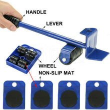 Load image into Gallery viewer, Furniture Lifter Heavy Roller Move Tool Set Moving Wheel Mover Sliders Kit