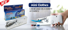 Load image into Gallery viewer, Portable Cordless Handheld Sewing Machine Stitch Home Mini Clothes Free Post