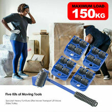 Load image into Gallery viewer, Furniture Lifter Heavy Roller Move Tool Set Moving Wheel Mover Sliders Kit