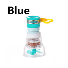 Load image into Gallery viewer, Blue kitchen sink rotatable water sprayer
