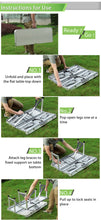 Load image into Gallery viewer, Foldable Picnic Table for camping