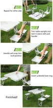 Load image into Gallery viewer, Foldable Picnic Table for camping