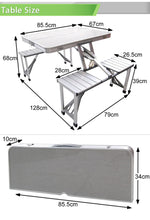 Load image into Gallery viewer, Foldable Picnic Table for camping