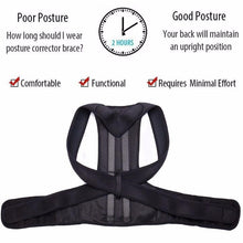 Load image into Gallery viewer, Adjustable Posture Corrector for Back and Shoulder Support, Lightweight and Comfortable