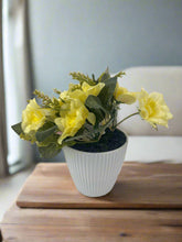 Load image into Gallery viewer, Elegant Artificial Mini Rose Pots – 16cm | Decorative Floral Arrangements
