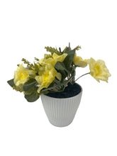 Load image into Gallery viewer, Elegant Artificial Mini Rose Pots – 16cm | Decorative Floral Arrangements