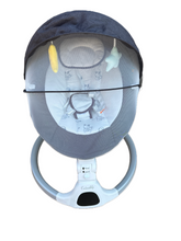 Load image into Gallery viewer, Electric Baby Swing - Touch Screen, 5 Speeds, Portable, Bluetooth, Lullabies, Timer, 5-Point Harness for Infants &amp; Toddlers