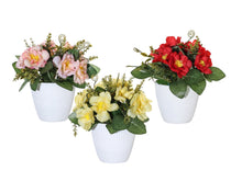 Load image into Gallery viewer, Elegant Artificial Mini Rose Pots – 16cm | Decorative Floral Arrangements