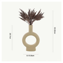 Load image into Gallery viewer, Cercle Artificial Mauve Barley in Ceramic Vase