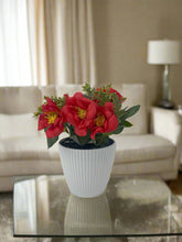 Load image into Gallery viewer, Elegant Artificial Mini Rose Pots – 16cm | Decorative Floral Arrangements