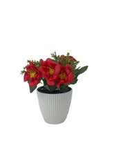 Load image into Gallery viewer, Elegant Artificial Mini Rose Pots – 16cm | Decorative Floral Arrangements