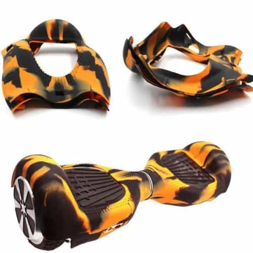 Australia Hoverboard 6.5 Inch Hoverboards Skin Cover – Protective Rubber Case – Orange + Black