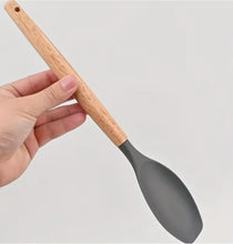 Load image into Gallery viewer, ACCENT SILICONE SPOON SPATULA 32X6.7CM 2 ASST