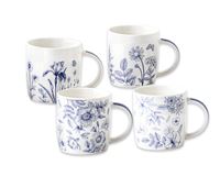 Load image into Gallery viewer, ELEGANT BLUE FLORAL Coffee Mugs NEW BONE CHINA MUG 360ml