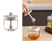 Load image into Gallery viewer, GLASS HONEY DISPENSER