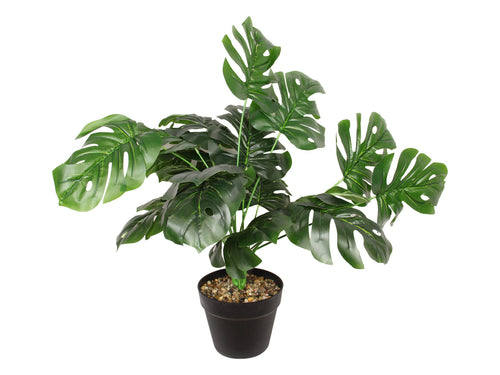 Artificial Monstera Plant Black Pot AU	