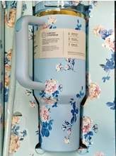 Load image into Gallery viewer, Love Shack floral tumbler 40oz travel cup insulated