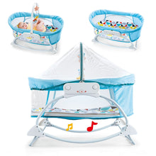 Load image into Gallery viewer, Electrical Music Baby Cradle - Blue