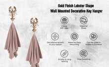 Load image into Gallery viewer, Lobster Brass Wall Hook