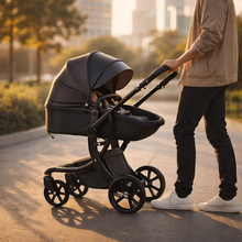Load image into Gallery viewer, Hot Mom Australia 3-in-1 Luxury Egg Stroller Pram &amp; Bassinet – Premium Edition
