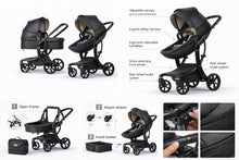 Load image into Gallery viewer, Hot Mom Australia 3-in-1 Luxury Egg Stroller Pram &amp; Bassinet – Premium Edition