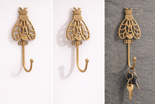 Load image into Gallery viewer, Bee Brass Wall Hook