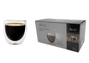 Start the day with a coffee in our sleek and stylish Barista Double Wall Coffee Mug in a set of 2. Featuring a double wall glass design, this beautiful 250ml mug will be sure to keep your beverage hot or cold for longer.  | Bliss Gifts & Homewares | Unit 8, 259 Princes Hwy Ulladulla | South Coast NSW | Online Retail Gift & Homeware Shopping | 0427795959, 44541523