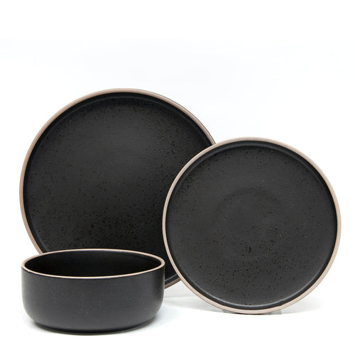 Ideal for everyday dining is Salt&Pepper's 12 piece HANA dinner set in black, offers a simple yet modern shape with a slight speckle tone throughout and is finished with a natural-coloured rim. Shop online. AfterPay available. Australia wide Shipping | Bliss Gifts & Homewares - Unit 8, 259 Princes Hwy Ulladulla - 0427795959, 44541523 