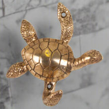 Load image into Gallery viewer, Turtle Brass Wall Hook