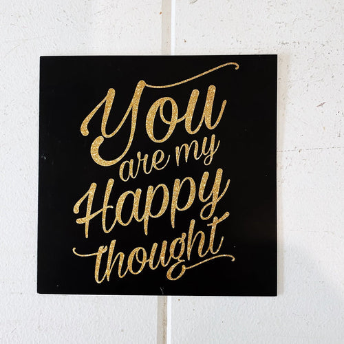 Happy Thought All Occasion Greeting Card. Square All Occasion card that says 