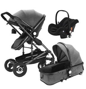 Grey push chair set for newborn

