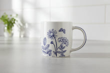 Load image into Gallery viewer, ELEGANT BLUE FLORAL Coffee Mugs NEW BONE CHINA MUG 360ml