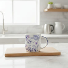 Load image into Gallery viewer, ELEGANT BLUE FLORAL Coffee Mugs NEW BONE CHINA MUG 360ml