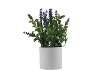 Load image into Gallery viewer, Artificial Lavender Plant in White Pot