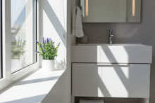 Load image into Gallery viewer, Artificial Lavender Plant in White Pot