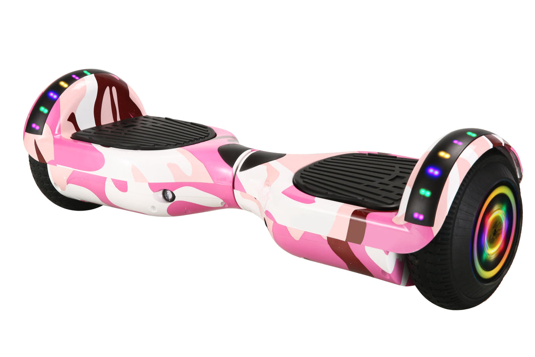 6.5 HoveroorX Australia Off-Road Hoverboard – Electric Pink Camo (Pre-Ordered Only)