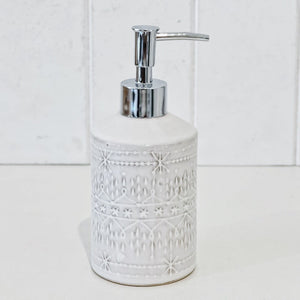 Update your bathroom with a great new stylish with Liberty Ceramic Soap Dispenser - Natural. This 7.5 x 11cm dispenser is made from a highly durable ceramic, and features a natural colour textured finish.| Bliss Gifts & Homewares | Unit 8, 259 Princes Hwy Ulladulla | South Coast NSW | Online Retail Gift & Homeware Shopping | 0427795959, 44541523